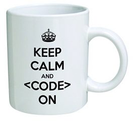 Keep calm and code on mug