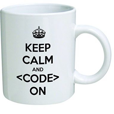Keep calm and code on mug