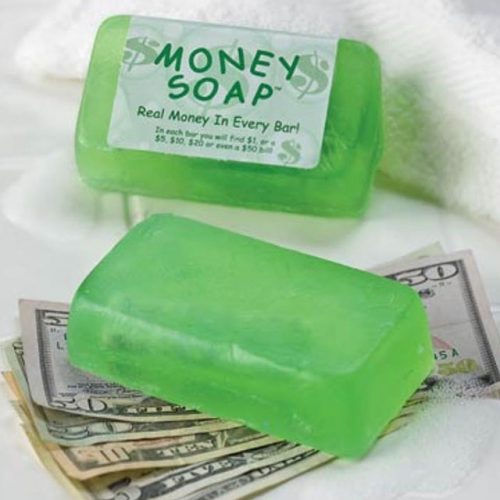 Money Filled Soap Bar