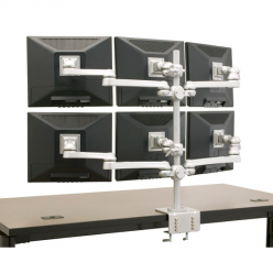 Six Monitor Desk Mount