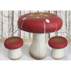 Mushroom Table and Stools