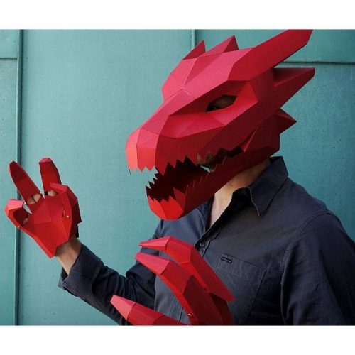 Paper Dragon Mask