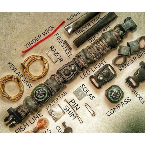 Paracord Survival Tool Bracelet
