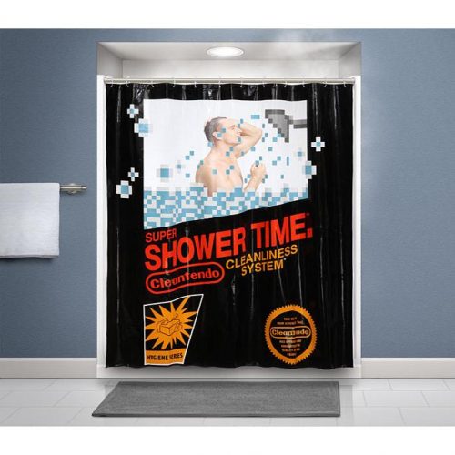 Nes Cartridge Shower Curtain