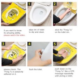 Sticker Toilet Plunger