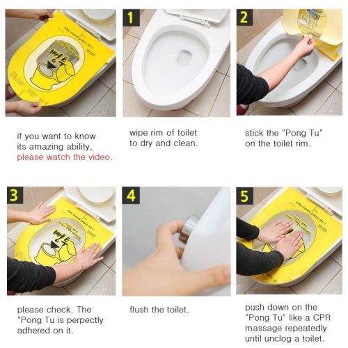 Sticker Toilet Plunger