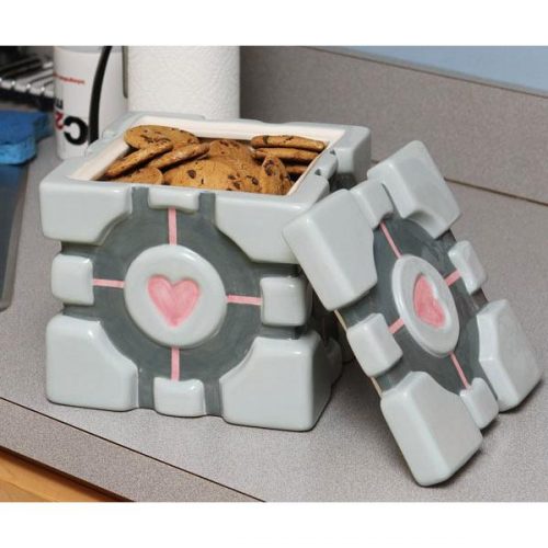 Portal Cube Cookie Jar