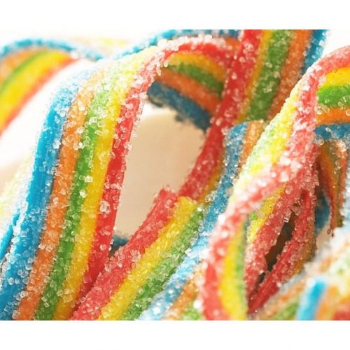 Rainbow Candy Bacon Strips