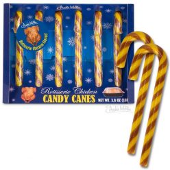 Rotisserie Chicken Candy Canes