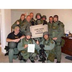 Come Back With A Warrant Doormat