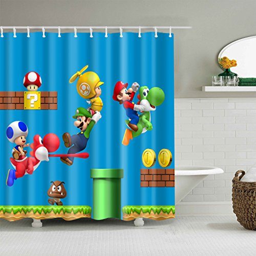 Super Mario Shower Curtain