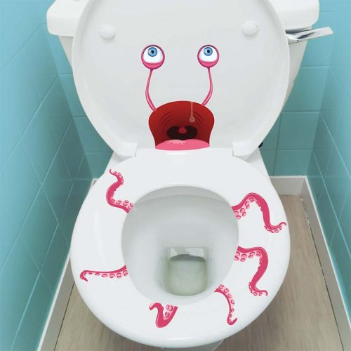 Terrifying Toilet Decals