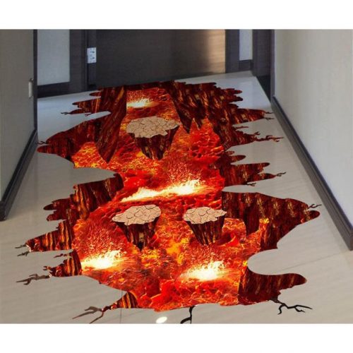The Floor Is Lava Floor-Wall Decal