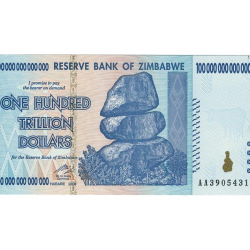 Zimbabwe Billion Dollar Bills