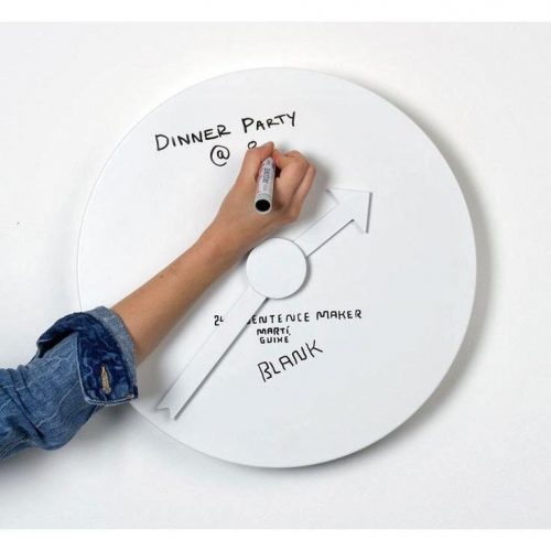 Blank Whiteboard Wall Clock