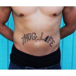 Thug Life Temporary Tattoo