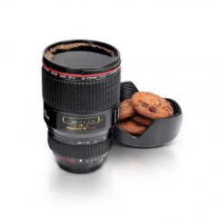 thumbsUp! Camera Lens Cup, Black