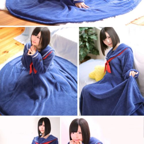 Wearable School Girl Blanket